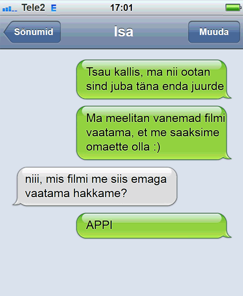 Vestlus isaga